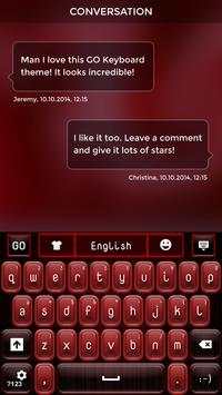 Red Keyboard Theme screenshot 6