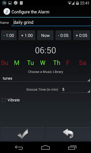 Music Alarm Megalarm Lite screenshot 2