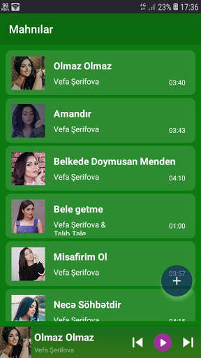 Vefa Şerifova mahnilar screenshot 1