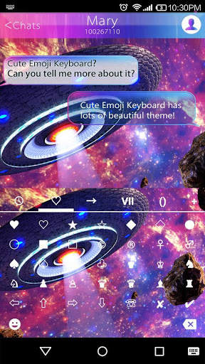 UFO Keyboard Theme - Emoji Keyboard स्क्रीनशॉट 4