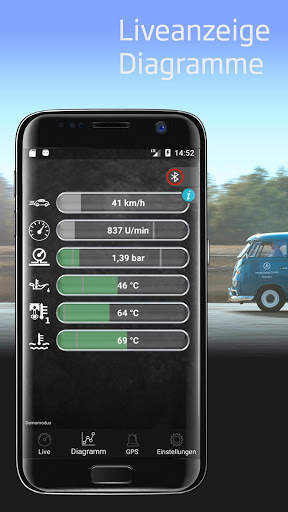 Oldtimer APP - hoots classic car sensorsystem screenshot 2