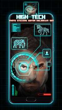 High Tech Photo Stickers Editor: Hologram Sim screenshot 4
