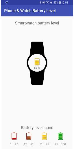 Phone & Smartwatch Battery Level screenshot 2