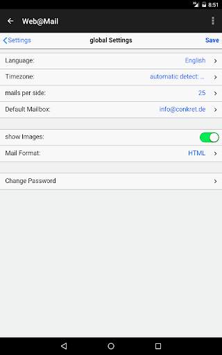Web@Mail - Cloud based Mail ! screenshot 5