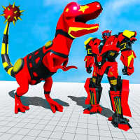 Dino Robot Car Transformation: Dinosaur Robot Game logo