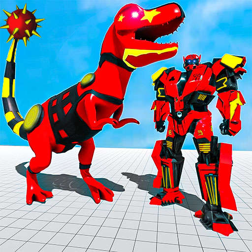 Dino Robot Car Transformation: Dinosaur Robot Game 4.0