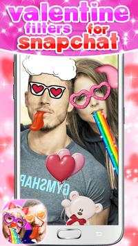 Valentine Filters for Snapchat screenshot 2