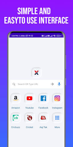 X Browser- Fast Indian Browser screenshot 1