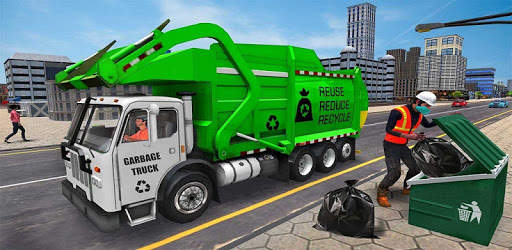 US Garbage Truck Simulation Game screenshot 1
