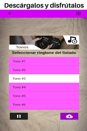 tonos de camara, sonidos de camara screenshot 2
