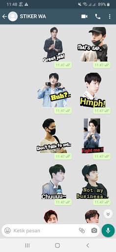Sticker WA Xiao Zhan WAStickerApps screenshot 1
