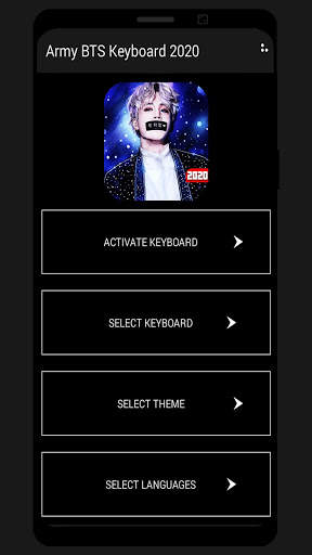 Army BTS Keyboard Theme 2020 screenshot 1