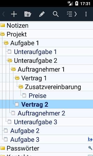 Hierarchische notizen screenshot 5