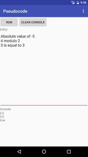 Pseudocode screenshot 1