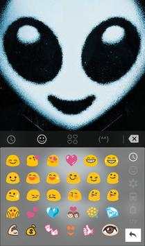 Dark Alien Keyboard Theme 3 تصوير الشاشة