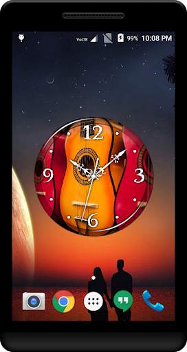 Guitar Clock Live Wallpaper screenshot 3