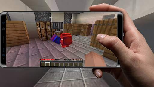 Impostor   Among Us mod skin MCPE screenshot 3