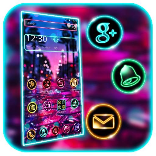 Neon Shiny Street Night Theme🌃 1.1.5
