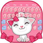 Cute Cat Bowknot Keyboard 10001002