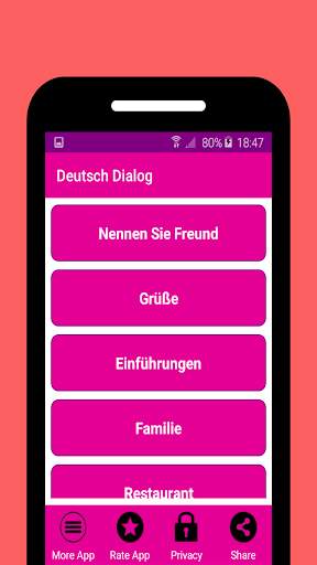 Deutsch Dialog Lernen скриншот 2