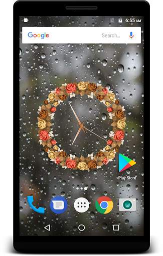 Rose Clock Live Wallpaper screenshot 5