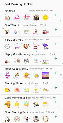Good Morning Sticker for Whatsapp - WAStickerApps screenshot 1