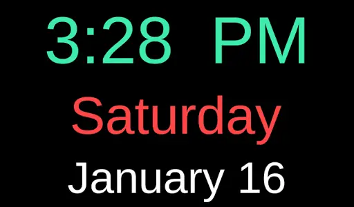 Talking Clock and Date screenshot 2