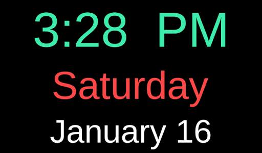 Talking Clock and Date screenshot 2