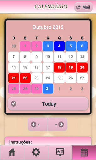Menstruação-fertilidade Pro Lt screenshot 1
