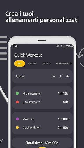 9 Timer - Timer per sessioni di allenamento screenshot 8