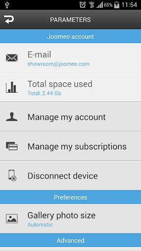 Joomeo - photos sharing screenshot 7