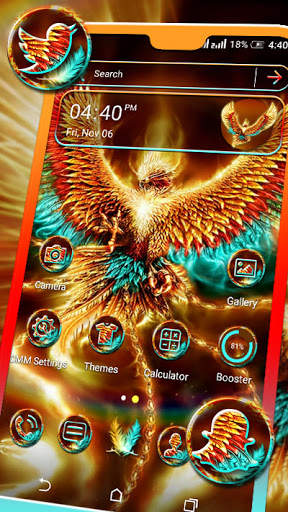 Fire Phoenix Theme Launcher screenshot 1