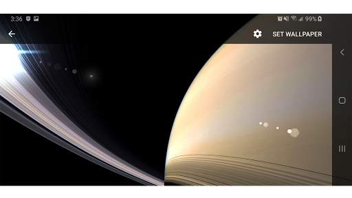 Planet Saturn Parallax 3D Live Wallpaper screenshot 20