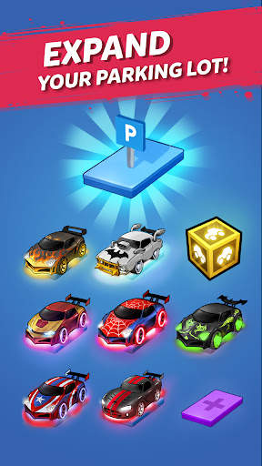 Merge Neon Car: Idle Car Merge screenshot 2