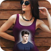 Photo on Girl's T-shirt : Photo Editor أيقونة