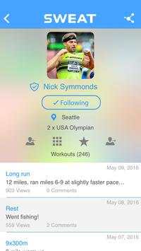 Sweat Mobile screenshot 1