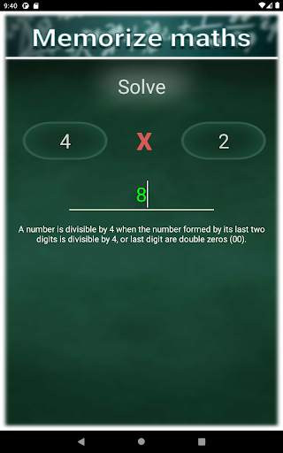 Memoriza matemáticas - Módulo de multiplicación screenshot 9