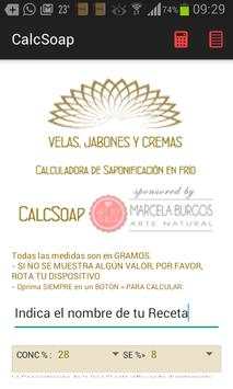 CalcSoap Lite -Jabón artesanal screenshot 2
