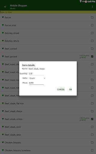 Mobile Shopper - Shopping List, Free, Fast, Small screenshot 12
