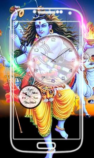 Lord Shiva Clock Live Wallpaper screenshot 5