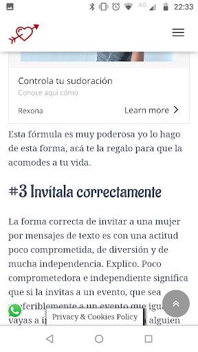Cómo enamorar a una mujer por whatsapp screenshot 3