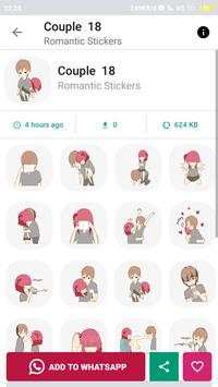 Couple - Romance Stickers For WhatsApps screenshot 3