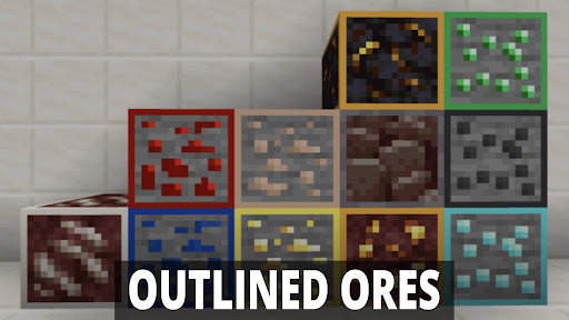Outlined Ores Mod Minecraft screenshot 3