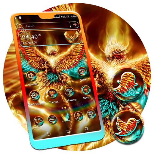 Fire Phoenix Theme Launcher 1.0