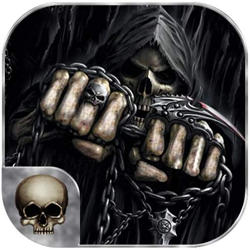 Death Skull Grim reaper Keyboard Theme 10002000