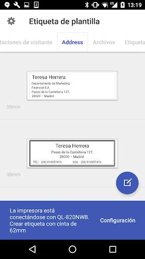 Brother iPrint&Label screenshot 1