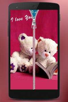 Teddy Bear Zipper Lock screenshot 2