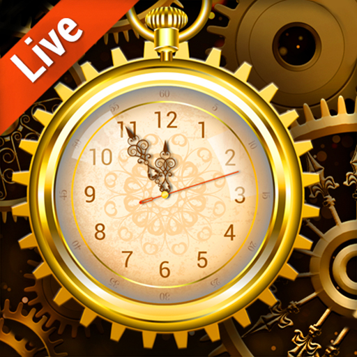 ikon Retro Golden Clock Wallpaper Live 2019