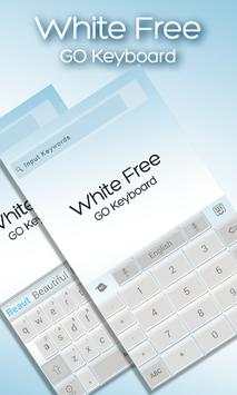 GOKeyboard Crystal White Theme screenshot 1