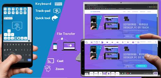 Remote Desktop, Keyboard, Track-pad : ScreenPad. screenshot 1